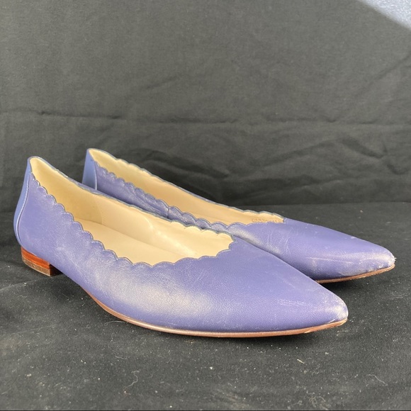 Cole Haan womens scalloped pointed flats - Picture 1 of 9
